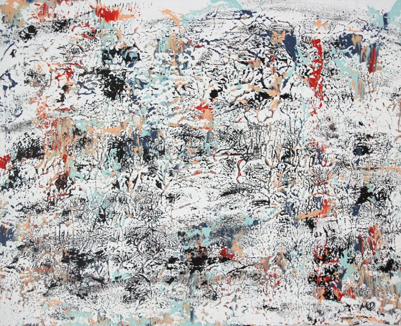 Desert Hillside In Bloom by artist Minden Ten Eyck